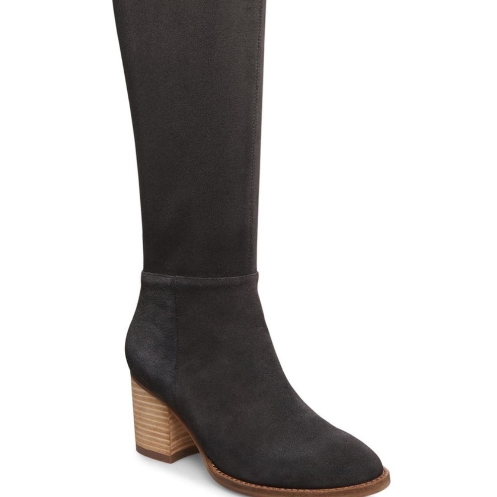 NEW GREY BLONDO NADA HIGH TALL BOOTS WATERPROOF